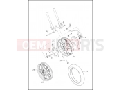 Harley-Davidson 2015 VRSC V-ROD MUSCLE  - VRSCF WHEELS, FRONT