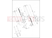 FORK, FRONT - Harley-Davidson CVO ROAD KING - FLHR 103 2014