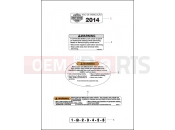 Harley-Davidson 2014 DYNA DYNA LOW RIDER  - FXDL 103 LABELS