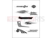 Harley-Davidson 2014 DYNA DYNA WIDE GLIDE  - FXDWG FUEL TANK TRIM