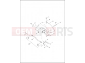 FENDER, REAR - Harley-Davidson CVO ULTRA CLASSIC - FLHTCU8 103 2013