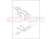 FRAME & FORK, REAR & LUGGAGE RACK - Harley-Davidson CVO ULTRA CLASSIC - FLHTCU8 103 2013