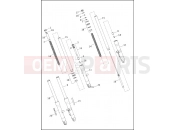 Harley-Davidson 2013 DYNA DYNA STREET BOB  - FXDB FORK, FRONT - FLD