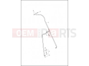 Harley-Davidson 2013 TOURING ROAD GLIDE CUSTOM  - FLTRX BRAKE LINE, FRONT - NON-ABS