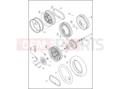 Harley-Davidson 2013 TOURING ROAD GLIDE CUSTOM  - FLTRX WHEELS, REAR (2 OF 2)