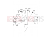 Harley-Davidson 2013 TOURING ROAD GLIDE CUSTOM  - FLTRX WIRING HARNESS, MAIN, ABS (NON-FAIRING MODELS) (1 OF 5)