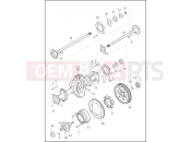 AXLE ASSEMBLY, REAR - Harley-Davidson TRI GLIDE ULTRA CLASSIC - FLHTCUTG 2013