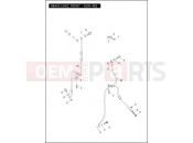 Harley-Davidson 2012 DYNA DYNA LOW RIDER  - FXDL BRAKE LINES, FRONT - NON-ABS