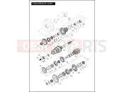 Harley-Davidson 2012 DYNA DYNA WIDE GLIDE  - FXDWG TRANSMISSION GEARS
