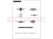 Harley-Davidson 2012 SOFTAIL FAT BOY  - FLSTF 103 FUEL TANK TRIM