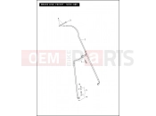 BRAKE LINE, FRONT - NON-ABS - Harley-Davidson ROAD KING CLASSIC - FLHRC 2012