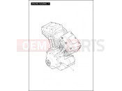 Harley-Davidson 2012 TOURING ELECTRA GLIDE CLASSIC  - FLHTC ENGINE ASSEMBLY - TWIN CAM 103â¢