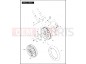Harley-Davidson 2012 VRSC V-ROD MUSCLE  - VRSCF 105 WHEELS, FRONT