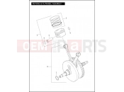 Harley-Davidson 2011 SOFTAIL CROSS BONES  - FLSTSB PISTONS & FLYWHEEL ASSEMBLY - TWIN CAM 96â¢