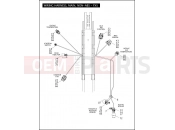 Harley-Davidson 2011 SOFTAIL CROSS BONES  - FLSTSB WIRING HARNESS, MAIN, NON-ABS - FXS (2 OF 5)