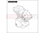 Harley-Davidson 2011 TOURING ELECTRA GLIDE CLASSIC  - FLHTC ENGINE ASSEMBLY - TWIN CAM 96â¢