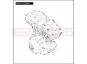Harley-Davidson 2011 TOURING ROAD GLIDE CUSTOM  - FLTRX 103 ENGINE ASSEMBLY - TWIN CAM 103â¢