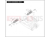 SHOCK ABSORBERS, REAR - Harley-Davidson VRSCDX NIGHT ROD SPECIAL - VRSCDX 105 2011