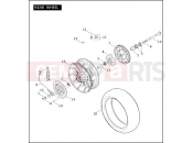 REAR WHEEL - Harley-Davidson CVO ULTRA CLASSIC - FLHTCUSE5 2010