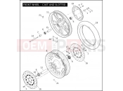 Harley-Davidson 2010 DYNA DYNA SUPER GLIDE  - FXD FRONT WHEEL - CAST & SLOTTED