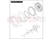 FRONT WHEEL - LACED - Harley-Davidson DYNA LOW RIDER - FXDL 2010