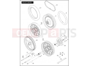Harley-Davidson 2010 SOFTAIL HERITAGE SOFTAIL CLASSIC  - FLSTC FRONT WHEEL (2 OF 2)