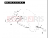 Harley-Davidson 2010 SOFTAIL SOFTAIL CUSTOM  - FXSTC REAR TURN SIGNALS - FXCWC