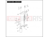 FRONT FORK - BRACKETS - Harley-Davidson CVO ROAD GLIDE - FLTRSE3 2009