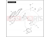 REAR FENDER - Harley-Davidson CVO ROAD GLIDE - FLTRSE3 2009