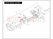 HARLEY-DAVIDSON CVO FAT BOB  - FXDFSE FRONT BRAKE CALIPER