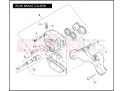 HARLEY-DAVIDSON CVO FAT BOB  - FXDFSE REAR BRAKE CALIPER