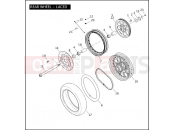 Harley-Davidson 2009 DYNA DYNA SUPER GLIDE  - FXD REAR WHEEL - LACED