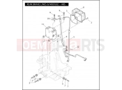Harley-Davidson 2009 SIDECAR FLHTC SIDECAR  - SIDECAR FOR FLHTC REAR BRAKE LINES & MODULE - ABS