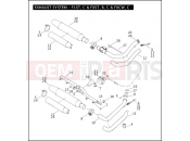 Harley-Davidson 2009 SOFTAIL SOFTAIL CUSTOM  - FXSTC EXHAUST SYSTEM - FLST, C & FXST, B, C & FXCW, C
