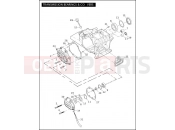 TRANSMISSION BEARINGS & COVERS - Harley-Davidson ROAD KING CLASSIC - FLHRC 2009