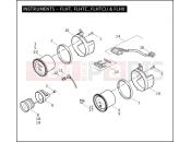 Harley-Davidson 2009 TOURING ELECTRA GLIDE CLASSIC  - FLHTC INSTRUMENTS - FLHT, FLHTC, FLHTCU & FLHX