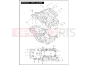 Harley-Davidson 2009 VRSC VRSCAW V-ROD  - VRSCAW CRANKCASE - UPPER & LOWER