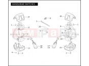 HANDLEBAR SWITCHES - Harley-Davidson VRSCAW V-ROD - VRSCAW 105 2009
