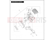 REAR BRAKE CALIPER - Harley-Davidson VRSCDX NIGHT ROD SPECIAL - VRSCDX 105 2009