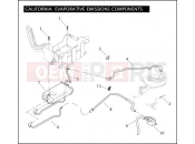 CALIFORNIA EVAPORATIVE EMISSIONS COMPONENTS - Harley-Davidson CVO ROAD KING - FLHRSE4 2008