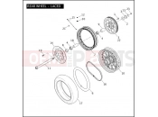 Harley-Davidson 2008 DYNA DYNA SUPER GLIDE  - FXD REAR WHEEL - LACED