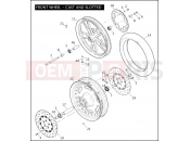Harley-Davidson 2008 DYNA DYNA FAT BOB  - FXDF FRONT WHEEL - CAST & SLOTTED