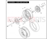 Harley-Davidson 2008 DYNA DYNA FAT BOB  - FXDF REAR WHEEL - CAST & SLOTTED