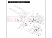 Harley-Davidson 2008 DYNA DYNA LOW RIDER  - FXDL ENGINE MOUNTS & STABILIZER LINK