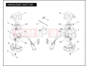 Harley-Davidson 2008 SOFTAIL CROSS BONES  - FLSTSB HANDLEBAR SWITCHES