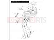 Harley-Davidson 2008 SOFTAIL CROSS BONES  - FLSTSB OIL TANK & LINES - FXCW & FXCWC