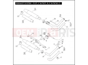Harley-Davidson 2008 SOFTAIL NIGHT TRAIN  - FXSTB EXHAUST SYSTEM - FLST, C & FXST, B, C & FXCW, C