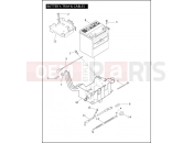 BATTERY, TRAY & CABLES - Harley-Davidson STREET GLIDE - FLHX 2008