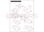 SEATS & REAR FRAME RAILS - Harley-Davidson STREET GLIDE - FLHX 2008