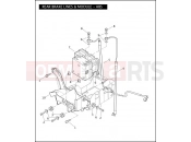 Harley-Davidson 2008 TOURING ROAD GLIDE  - FLTR REAR BRAKE LINES & MODULE - ABS
